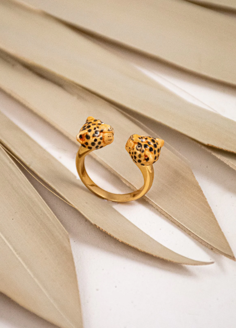 ANILLO CABEZAS LEOPARDOS