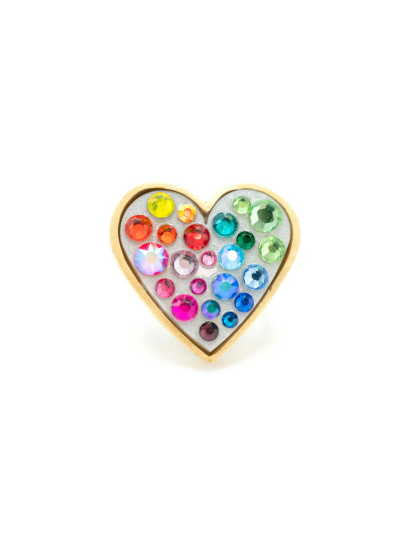 ANILLO HEART RAINBOW