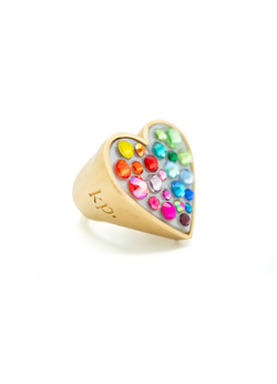 ANILLO HEART RAINBOW