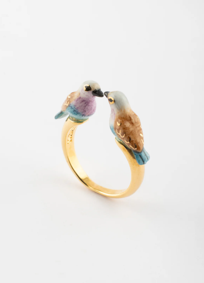 ANILLO PAJAROS MIRANDOSE