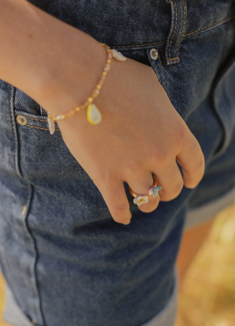 ANILLO PAJARO Y FLOR