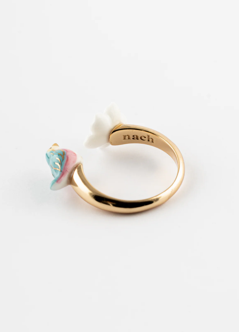 ANILLO PAJARO Y FLOR