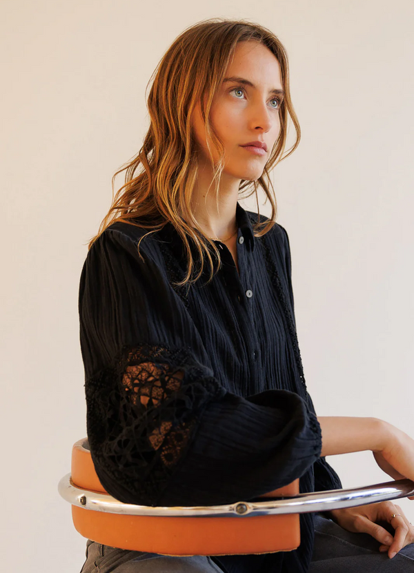 CAMISA DOBLE GASA NEGRO