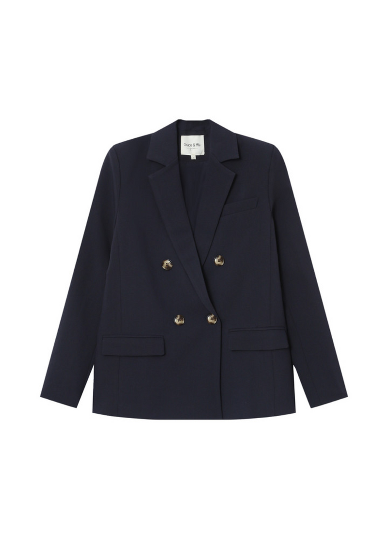 Blazer de sastre cruzado SUREAU MARINE