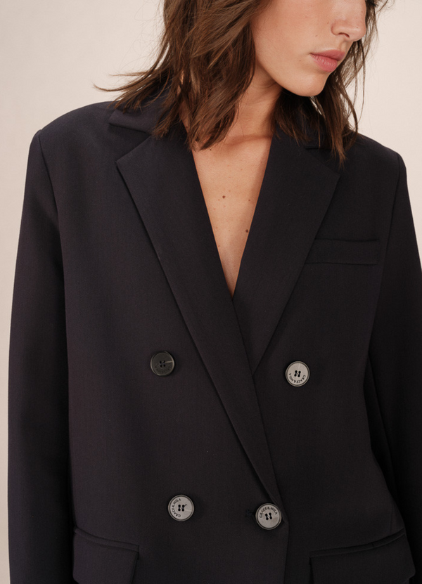 Blazer de sastre cruzado SUREAU MARINE