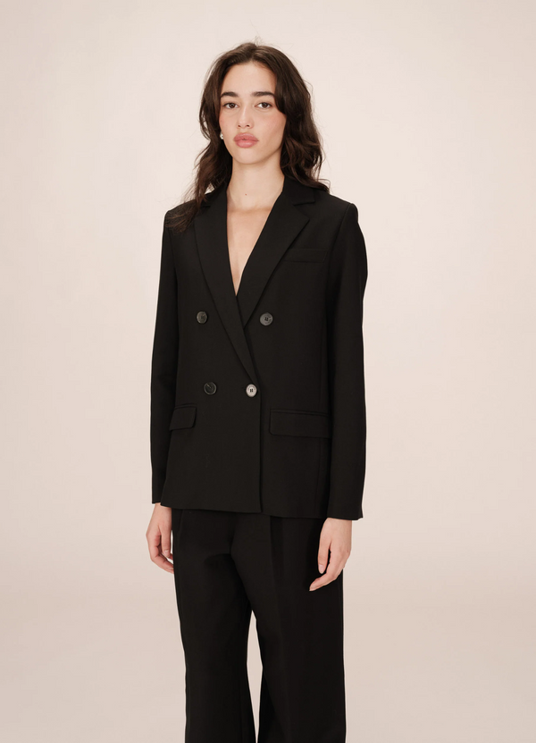 Blazer de sastre cruzado SUREAU NOIR