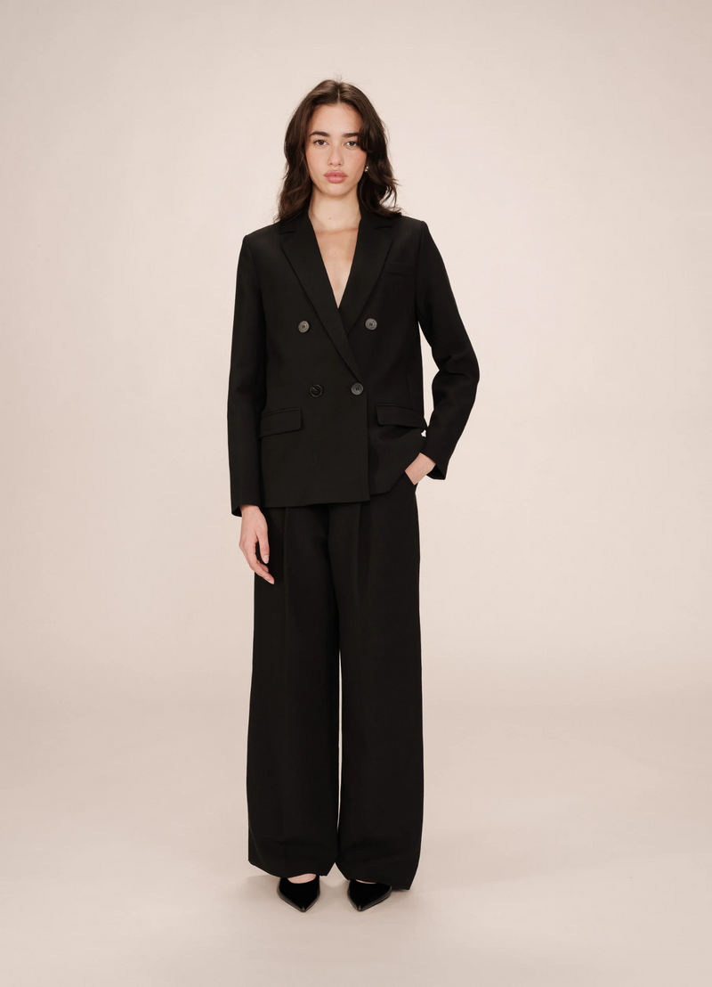 Blazer de sastre cruzado SUREAU NOIR