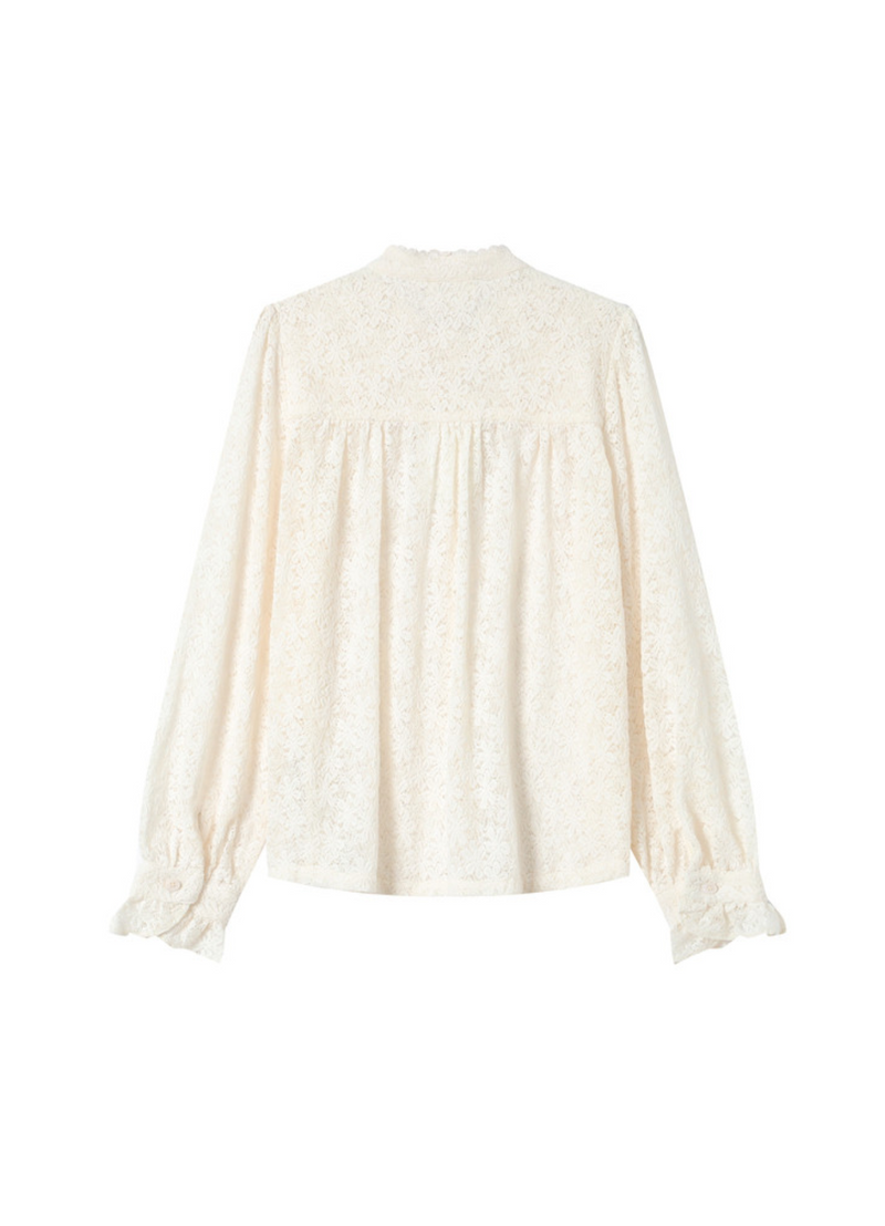 Blusa SWING de encaje ecru