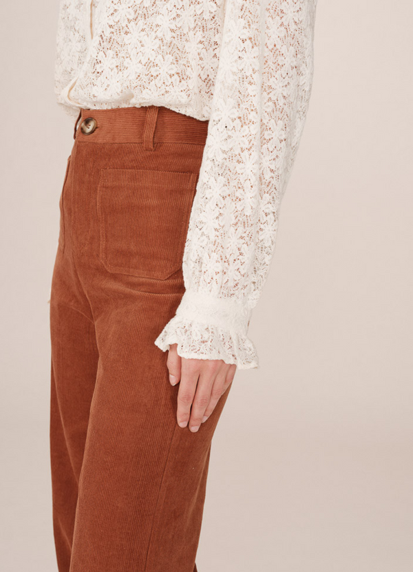 Blusa SWING de encaje ecru