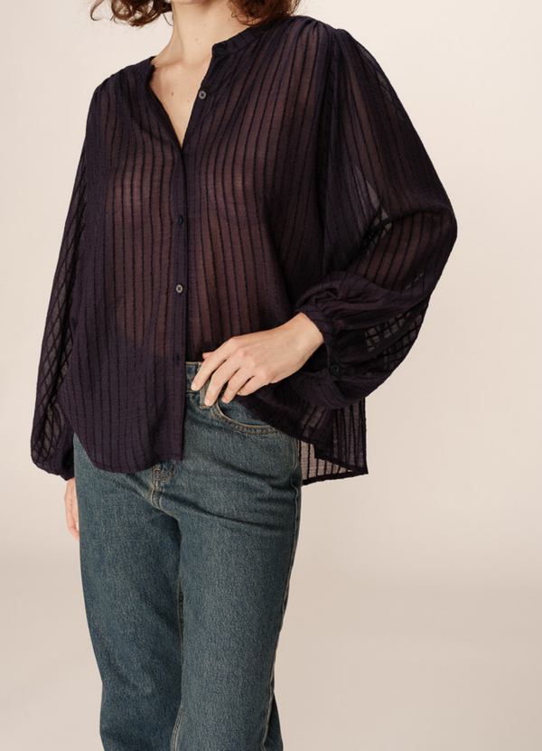 BLOUSE POESIE MARINE