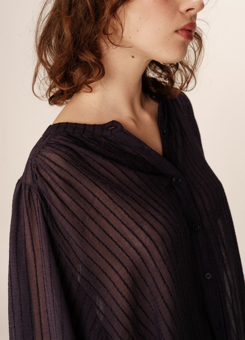 BLOUSE POESIE MARINE
