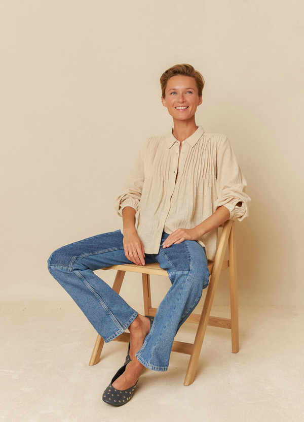 CAMISA PLIZADA LEAH