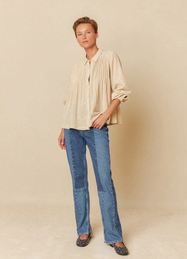 CAMISA PLIZADA LEAH