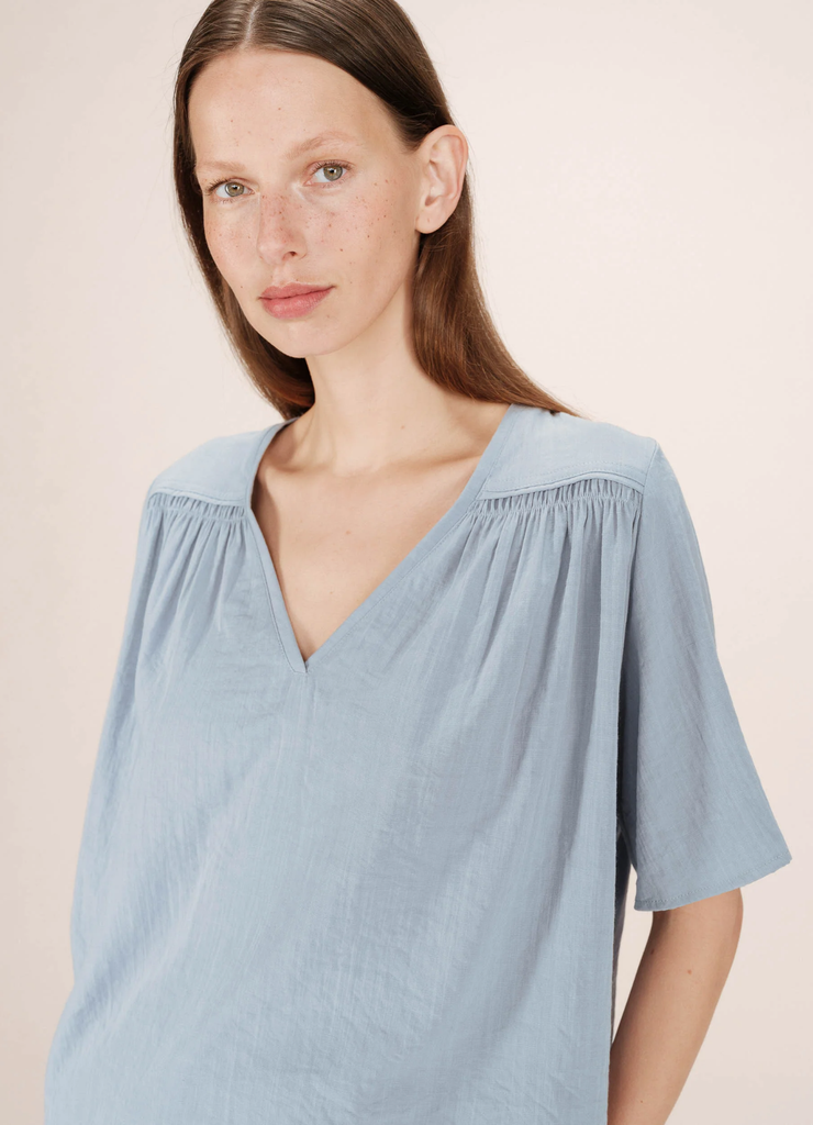 BLUSA SEAGAL CUELLO EN V BLEUET