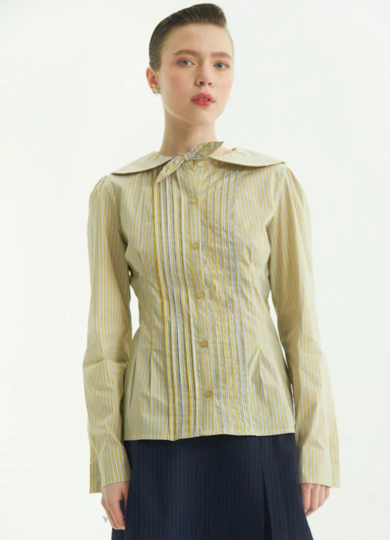 CAMISA RAYADA JIIMI STRIPES AMARILLO