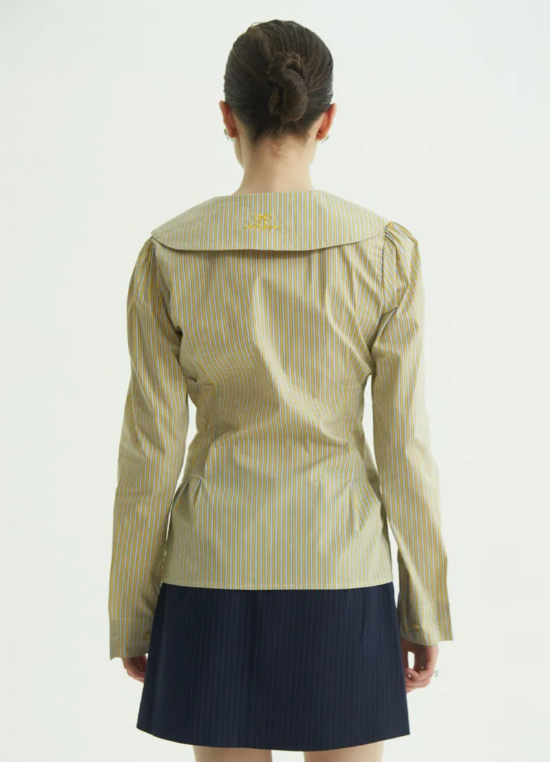 CAMISA RAYADA JIIMI STRIPES AMARILLO