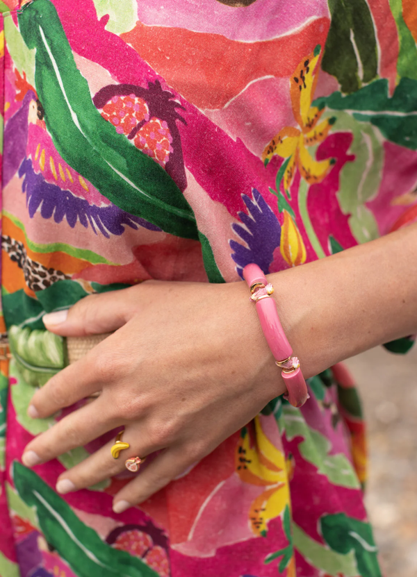 BRAZALETE CACATÚAS ROSADAS