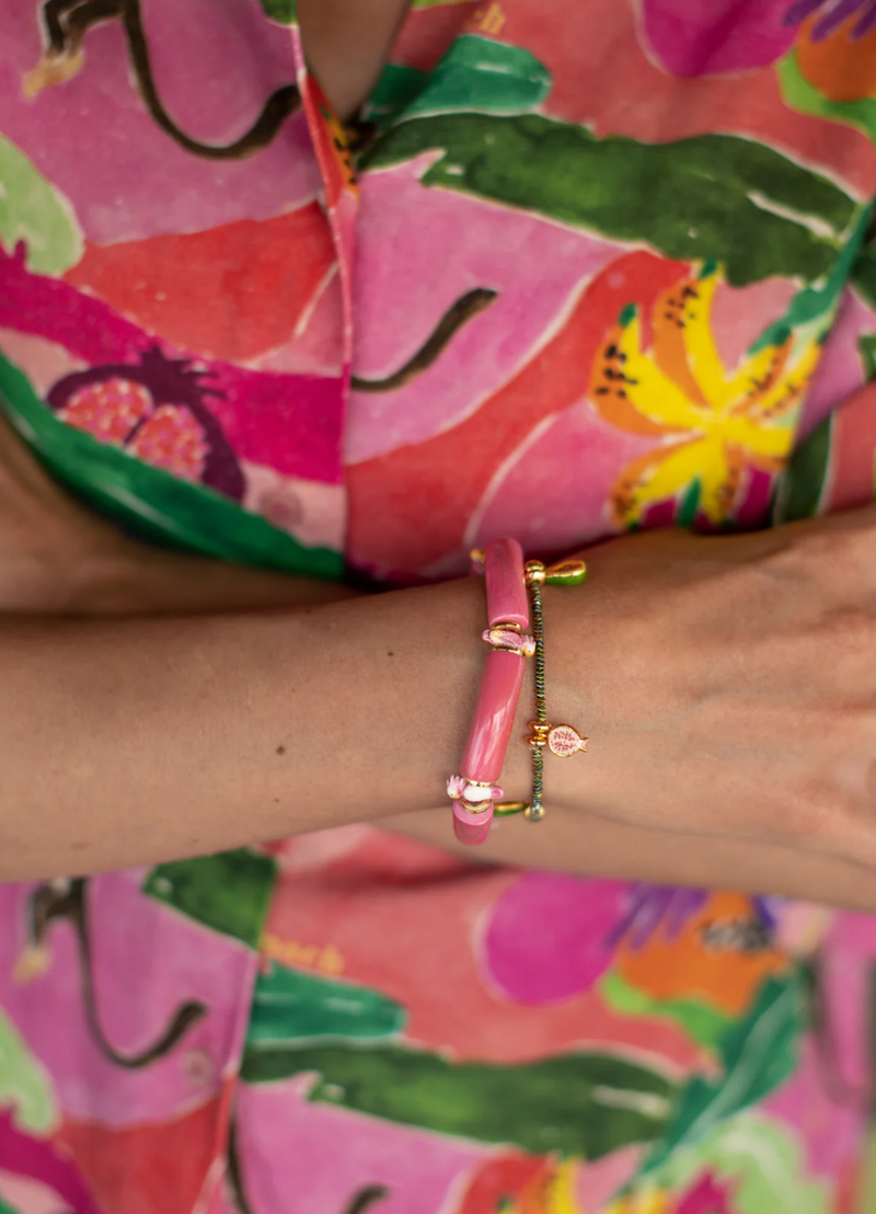 BRAZALETE CACATÚAS ROSADAS