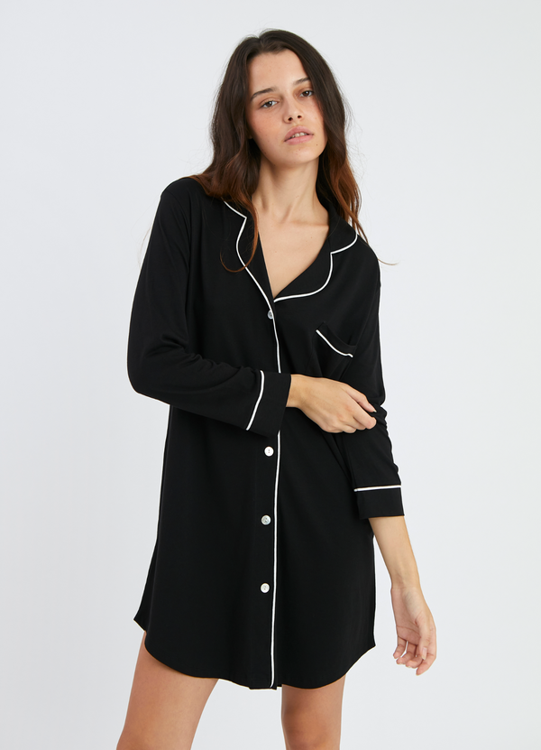 Camisola Boyfriend ML NEGRO