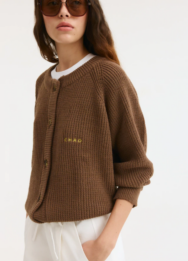 CARDIGAN AFRICA MARRÓN