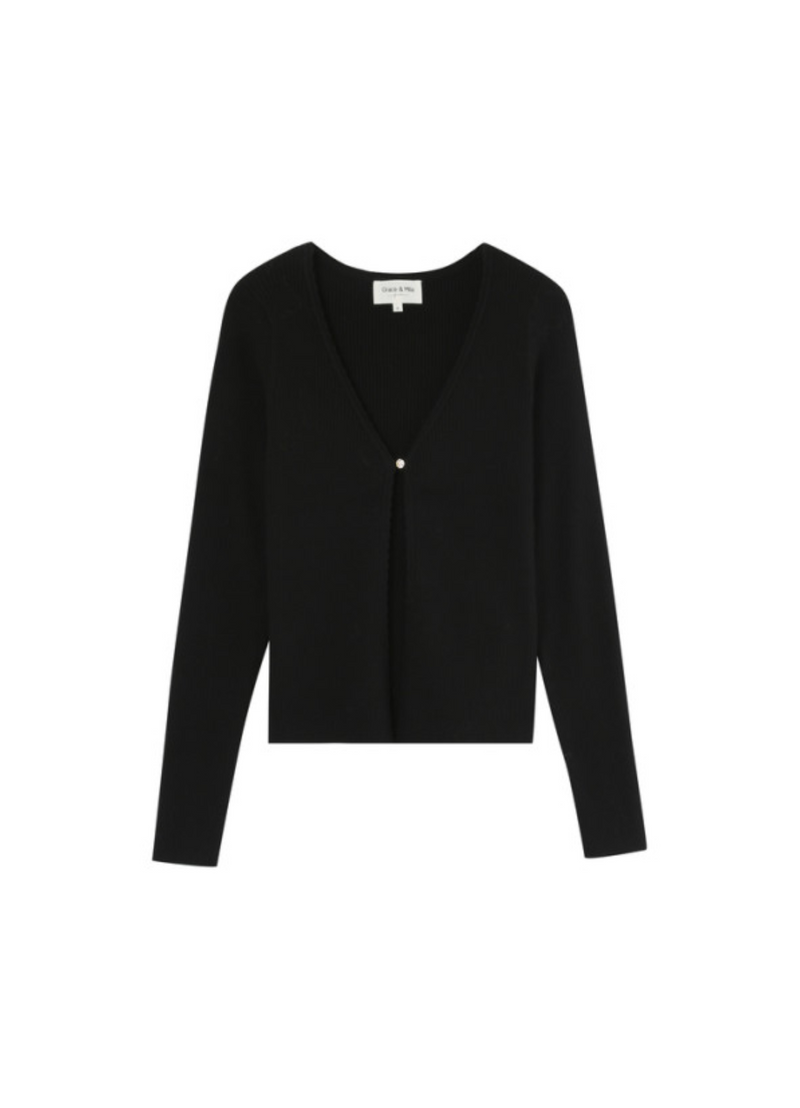 CARDIGAN NOIR MADEMOISELLE