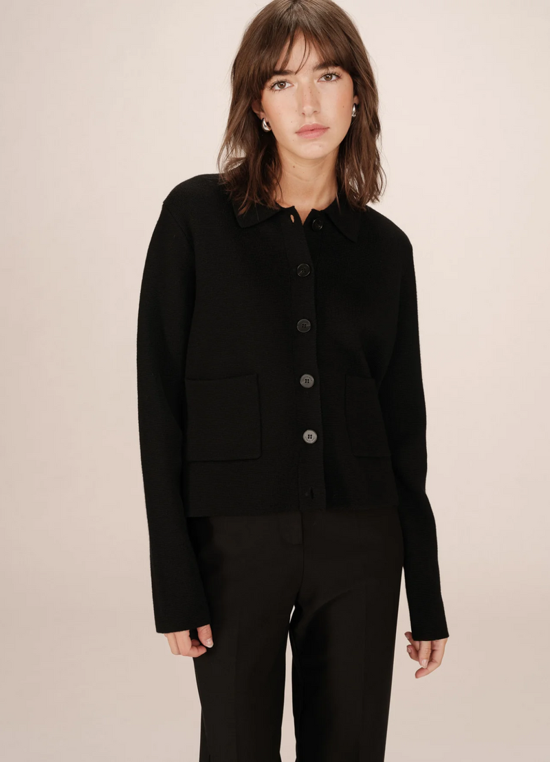 CARDIGAN NOIR SAILOR