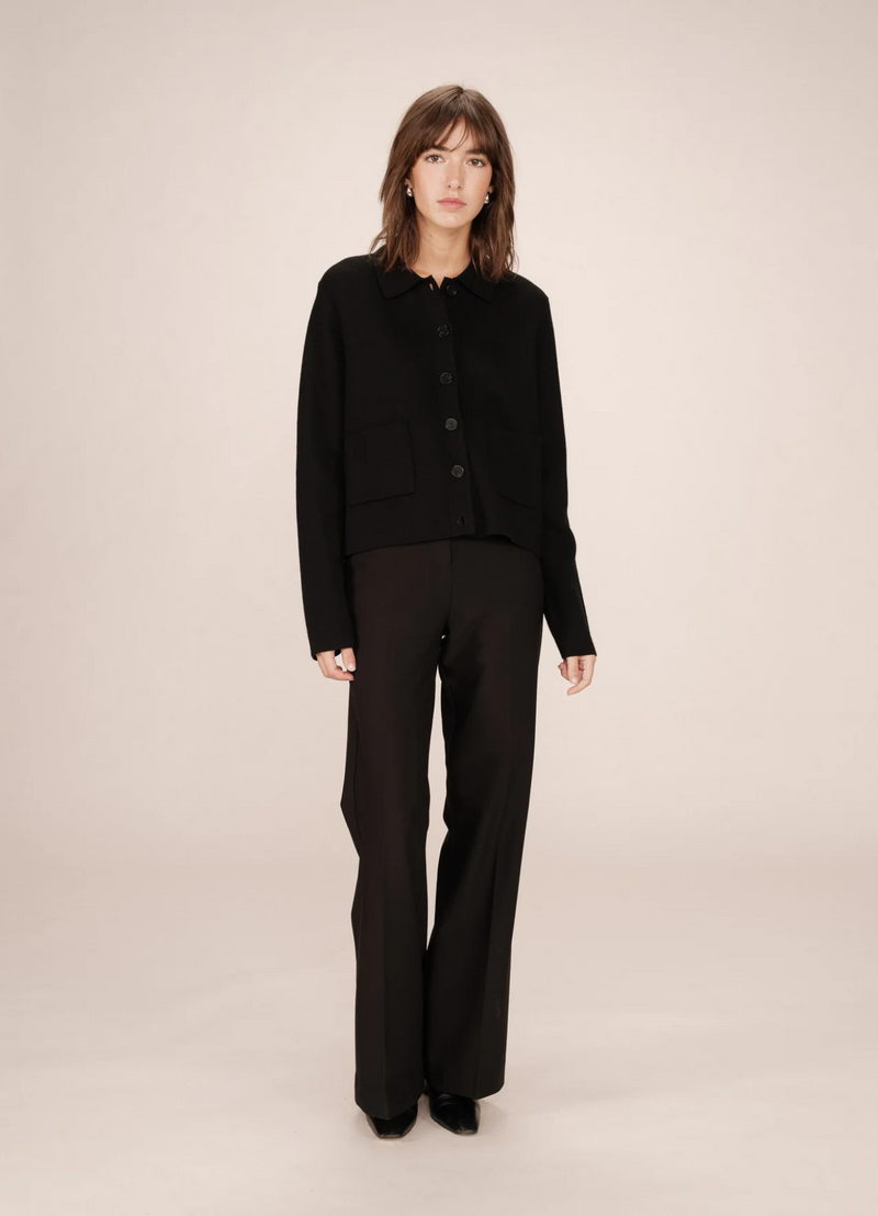 CARDIGAN NOIR SAILOR