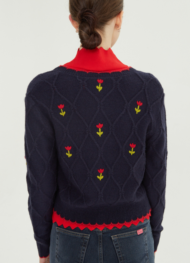 CARDIGAN NYX 2.0 AZUL MARINO – Bloom Stage