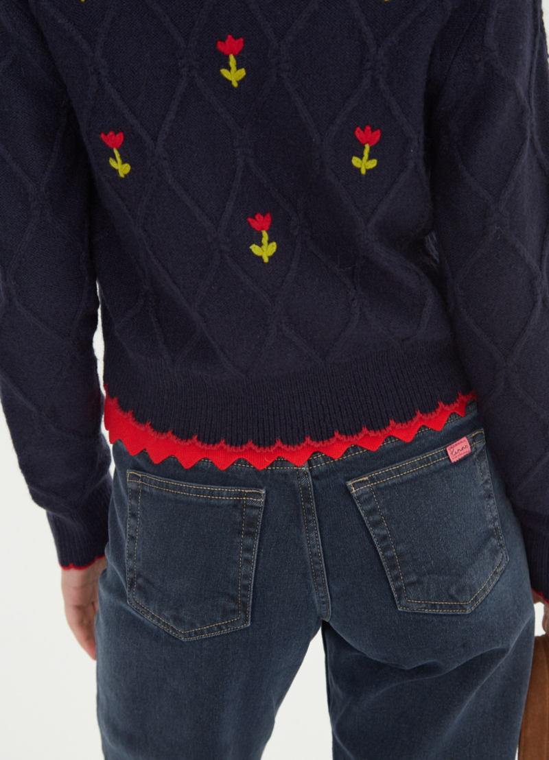 CARDIGAN NYX 2.0 AZUL MARINO – Bloom Stage