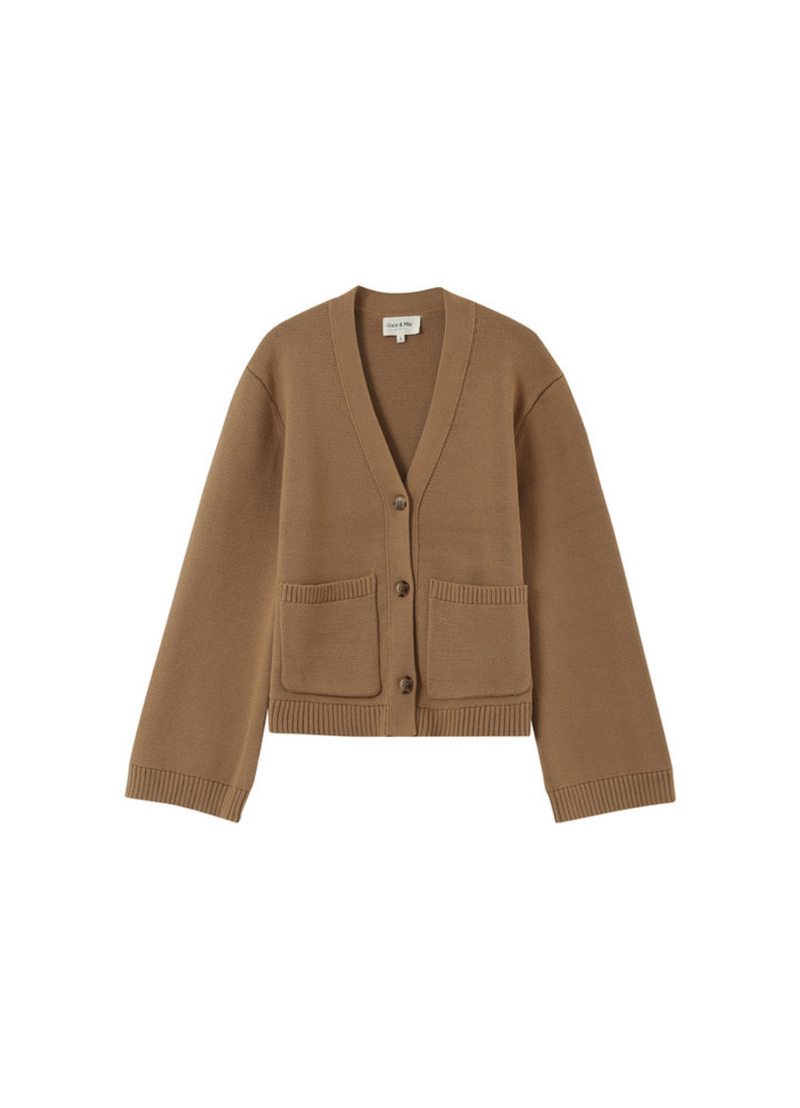 CARDIGAN PAOLINO CAMEL