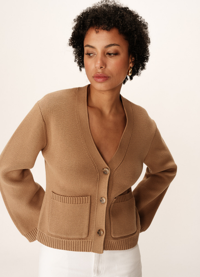CARDIGAN PAOLINO CAMEL