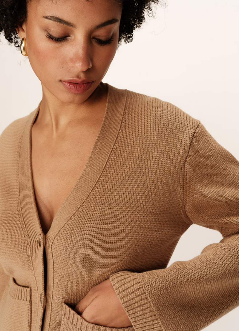 CARDIGAN PAOLINO CAMEL