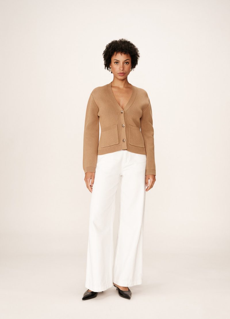 CARDIGAN PAOLINO CAMEL