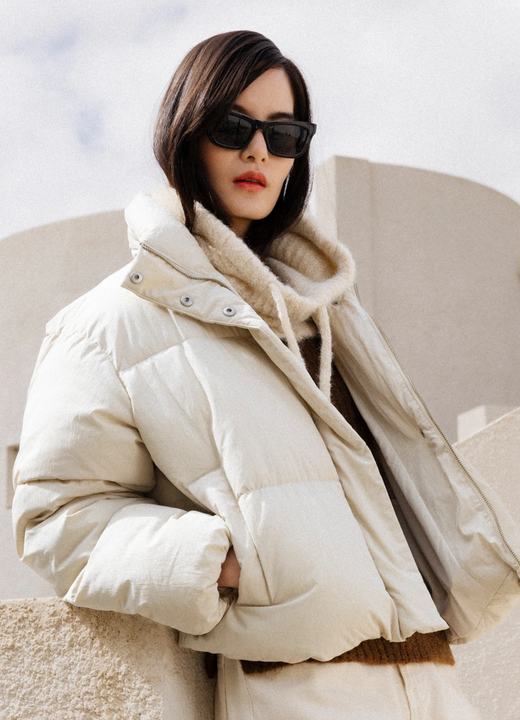 Anorak Sonic Crudo Grace & Mila — Anorak acolchado corto mujer