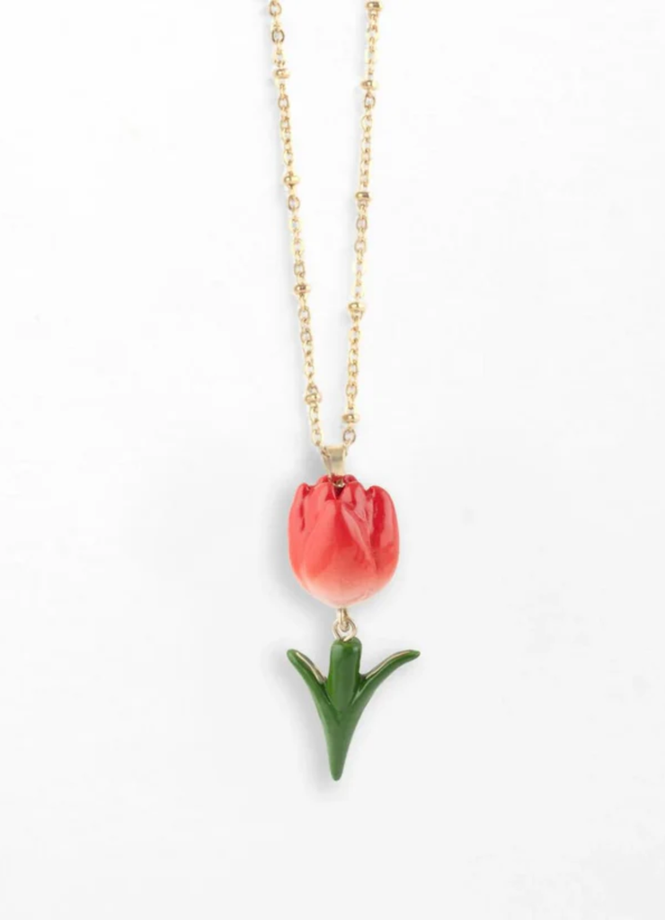 COLLAR TULIPAN ROJO