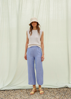 PANTALÓN CROP DANY BLUE