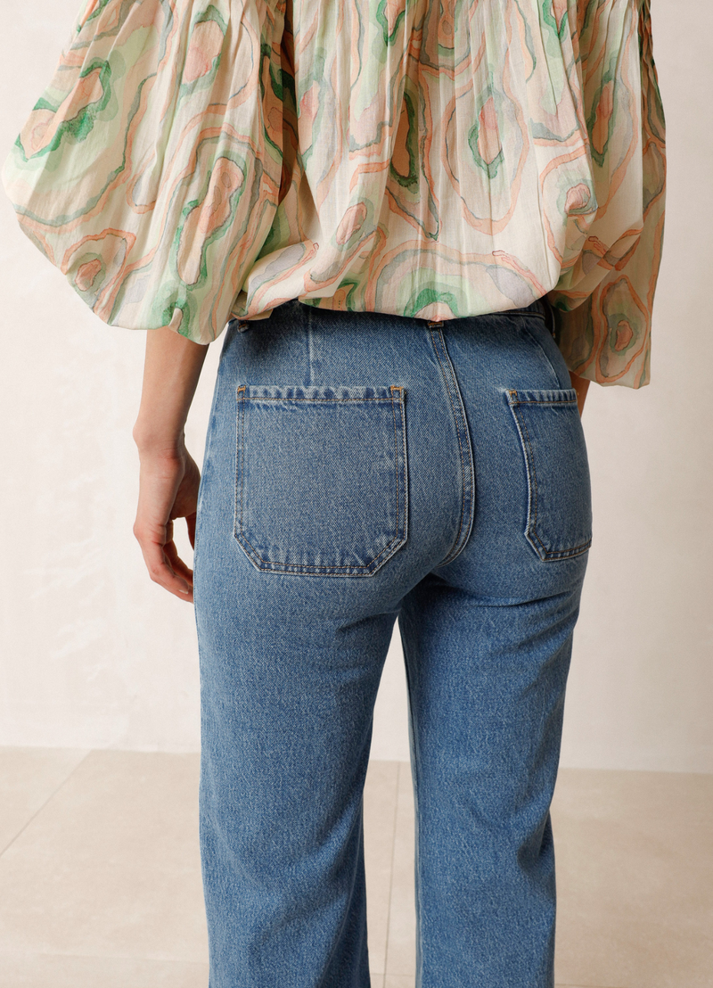 PANTALÓN CROP FRAN DENIM