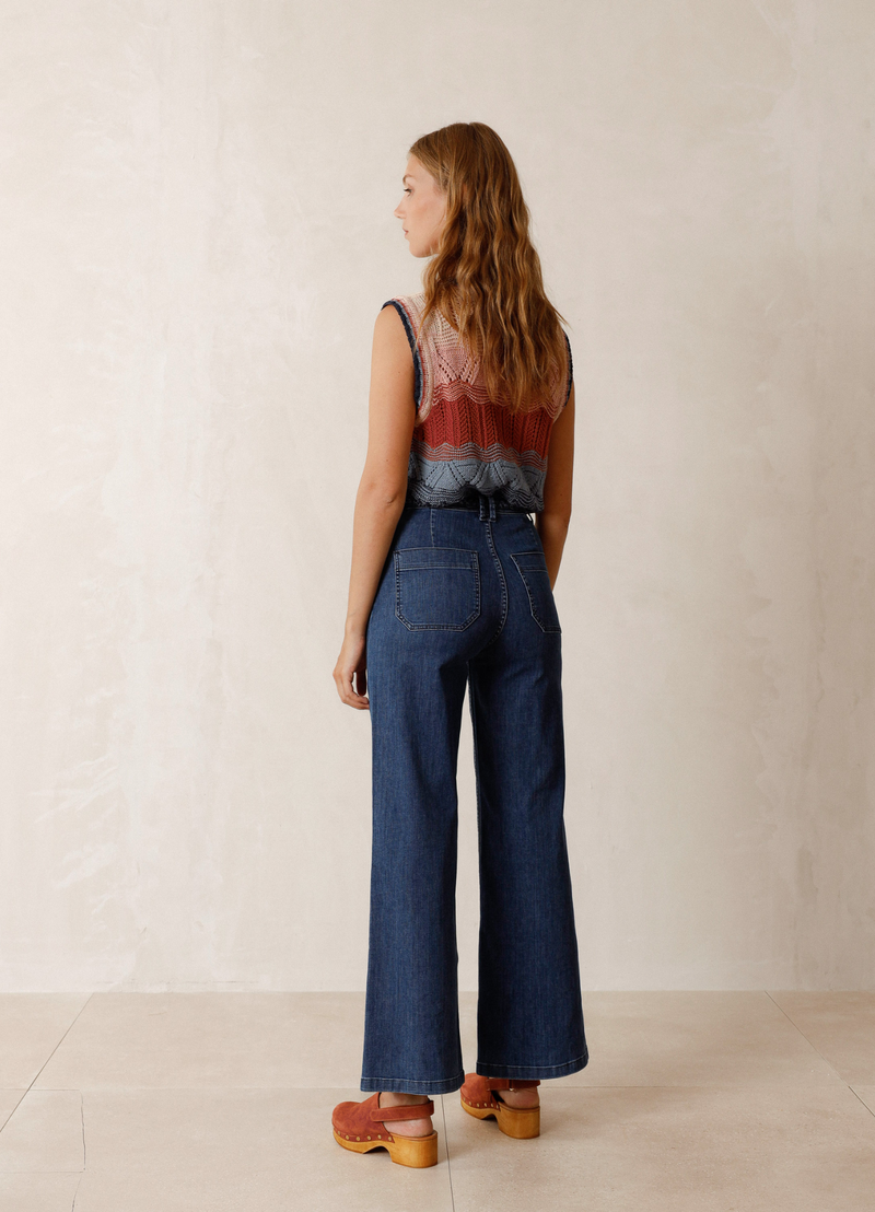 PANTALÓN DENIM TRENZA