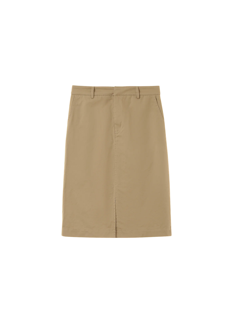 FALDA PENCIL BEIGE