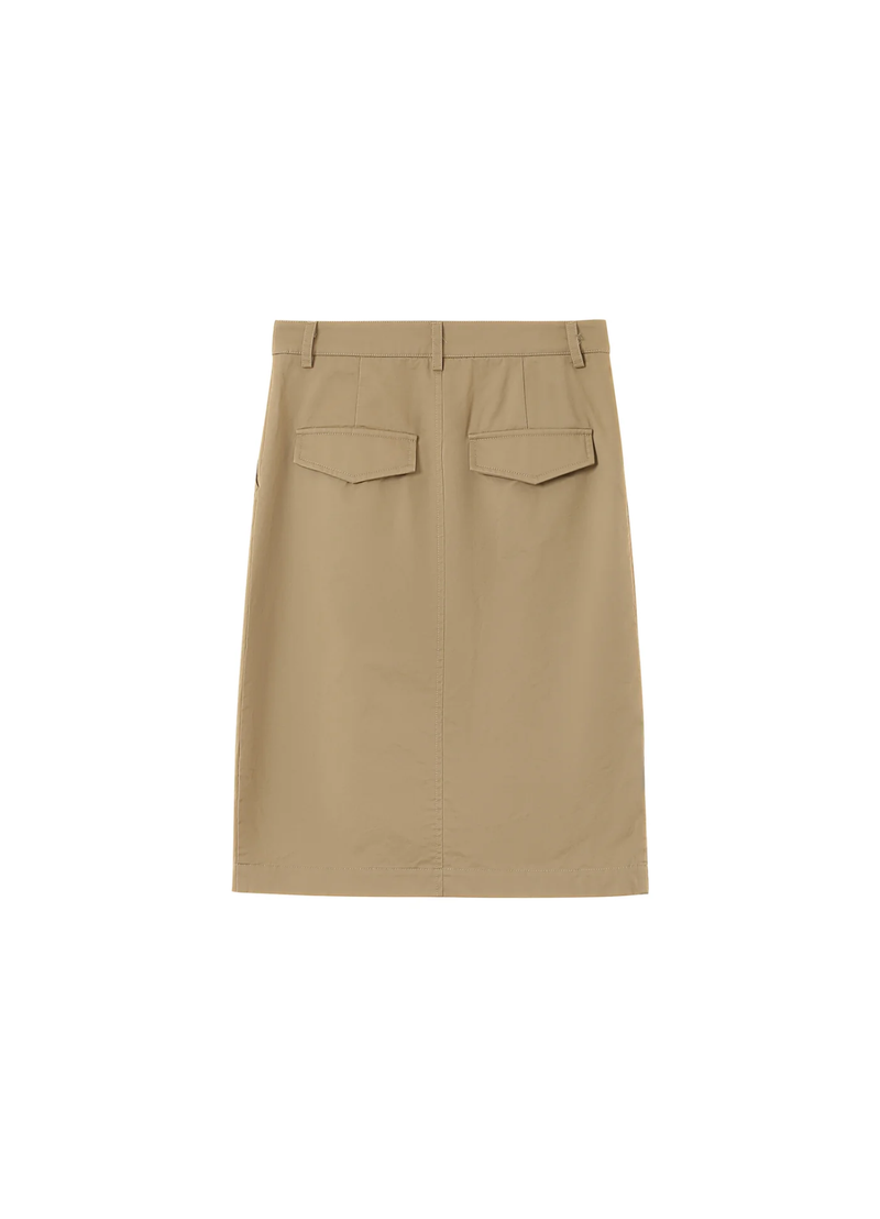 FALDA PENCIL BEIGE