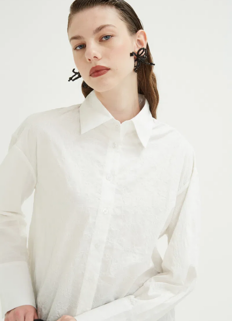 CAMISA GERRI LACES CRUDO