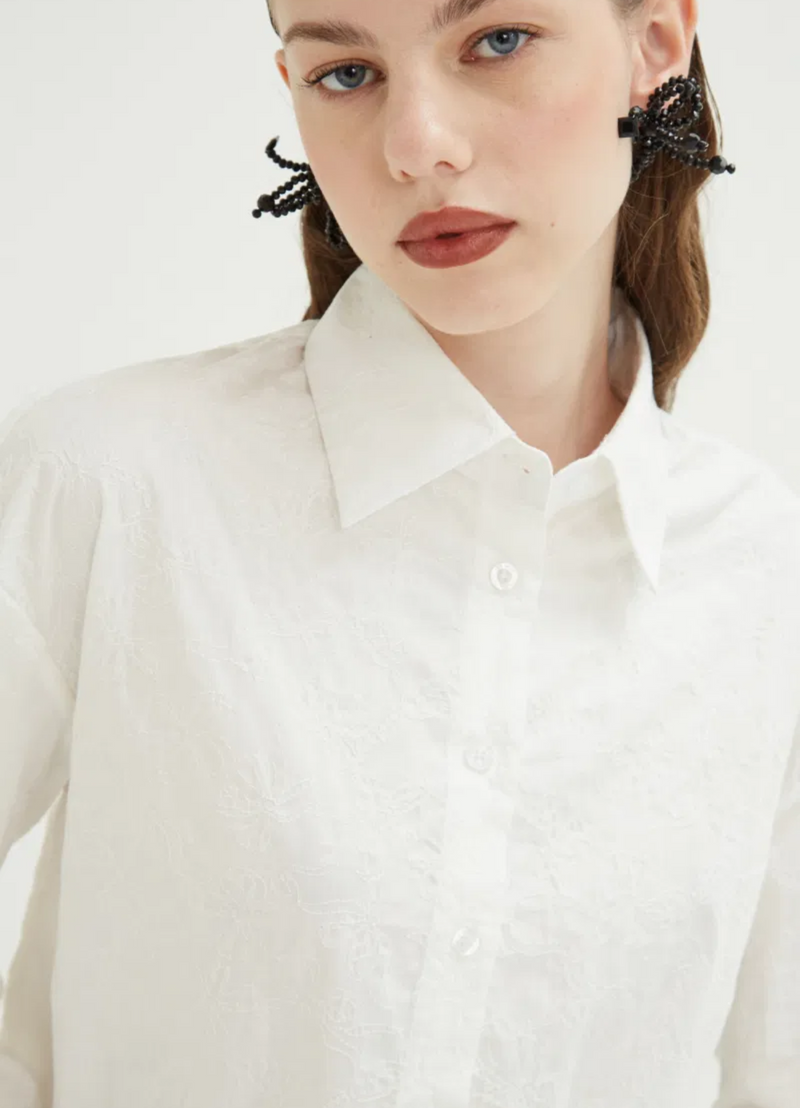 CAMISA GERRI LACES CRUDO