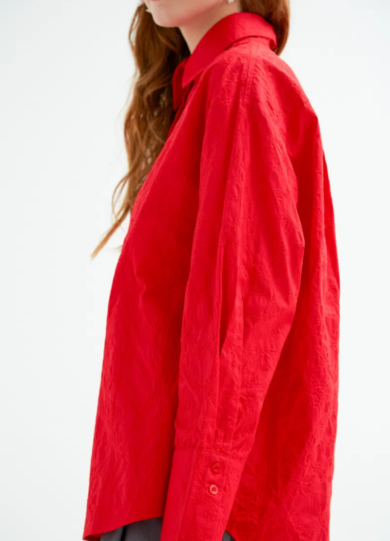 CAMISA GERRI LACES ROJO