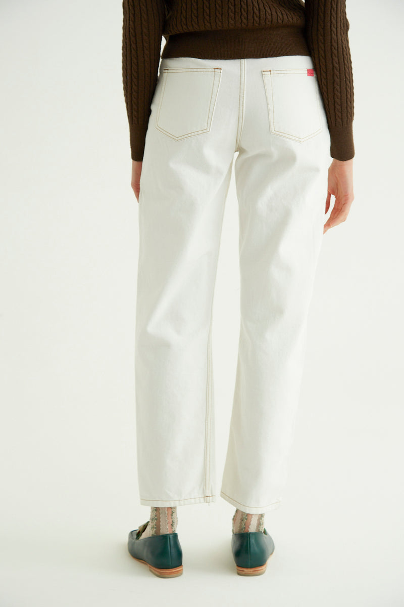 JEAN MICA OFF WHITE