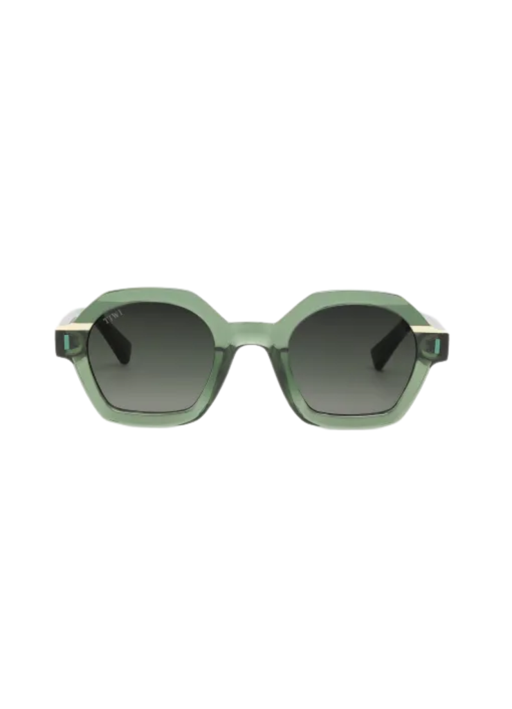 Lentes de Sol Dalia 610 Tiwi — Lentes de sol verde transparente mujer