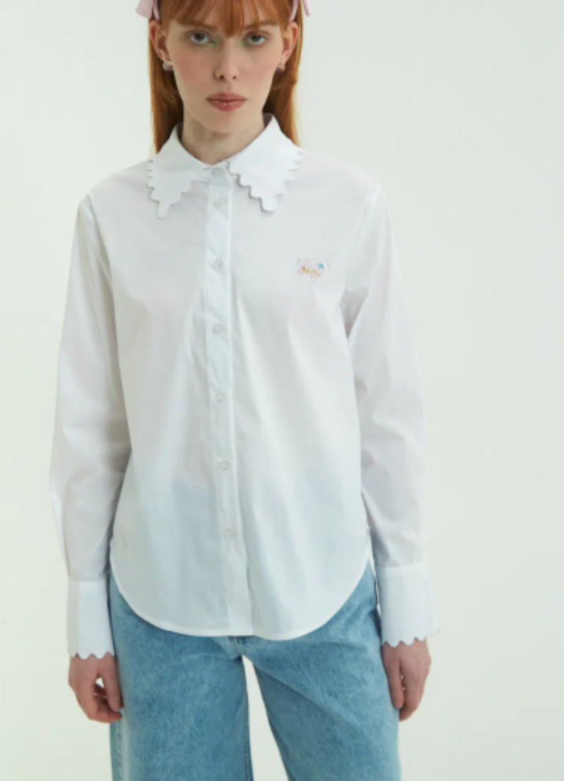 CAMISA CHAÑI BLANCO MANGA LARGA