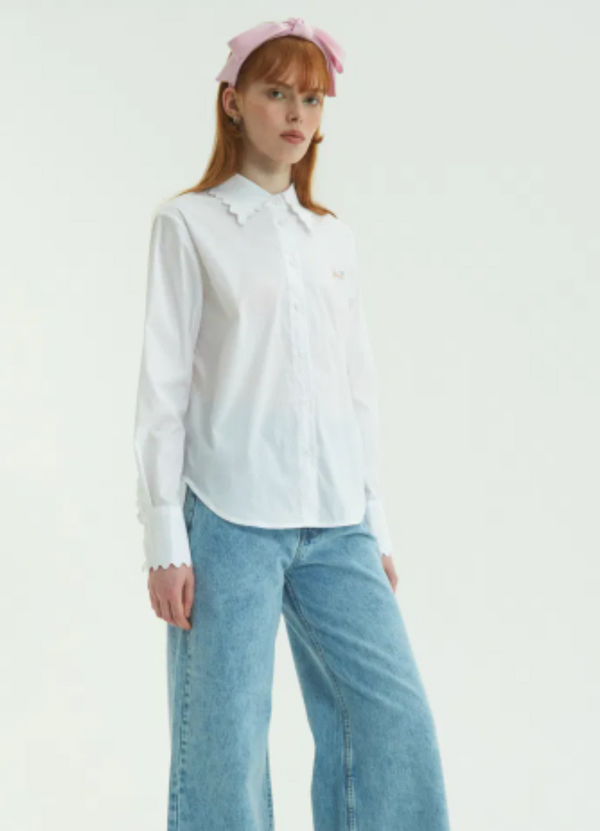 CAMISA CHAÑI BLANCO MANGA LARGA