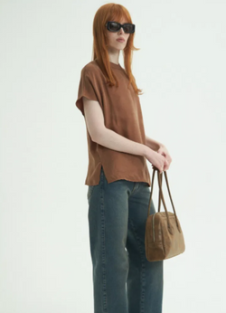 POLERA KIDMAN CHOCOLATE MANGA CORTA