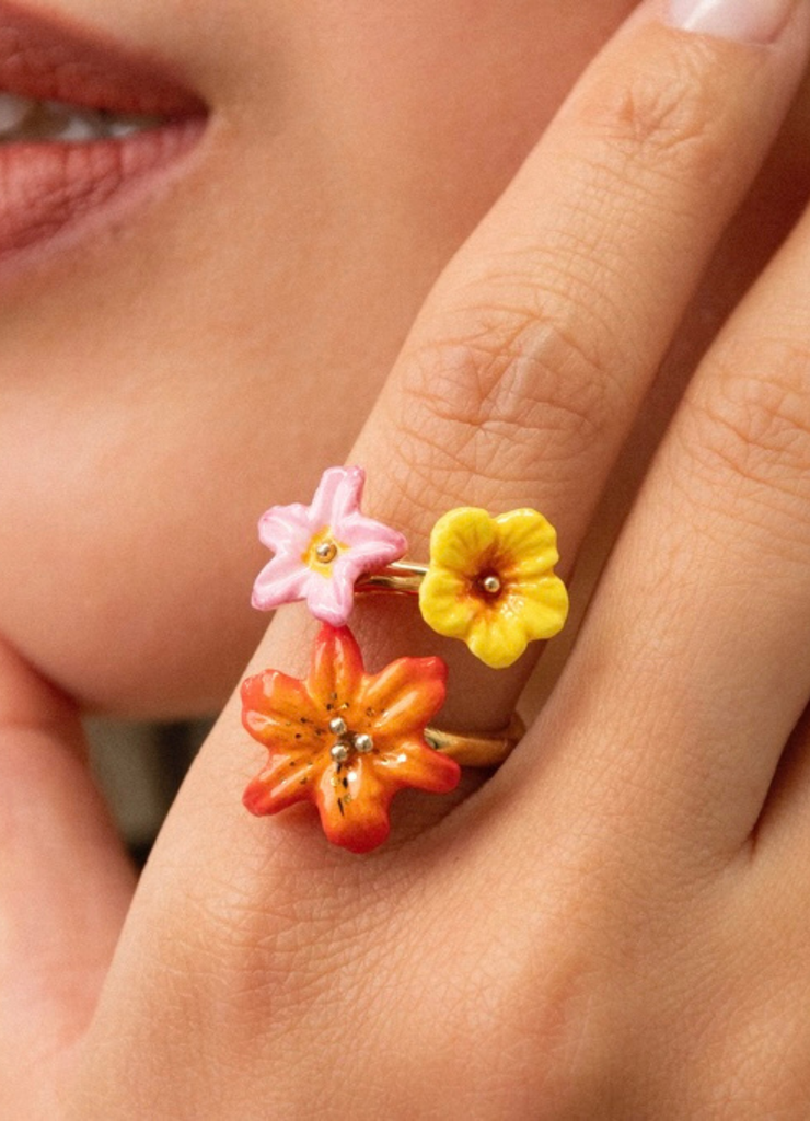 ANILLO FLORES TROPICALES