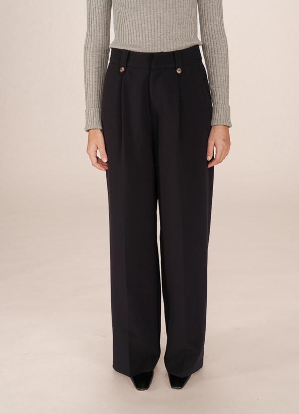 Pantalones de sastre SEPTIME con pinzas marine